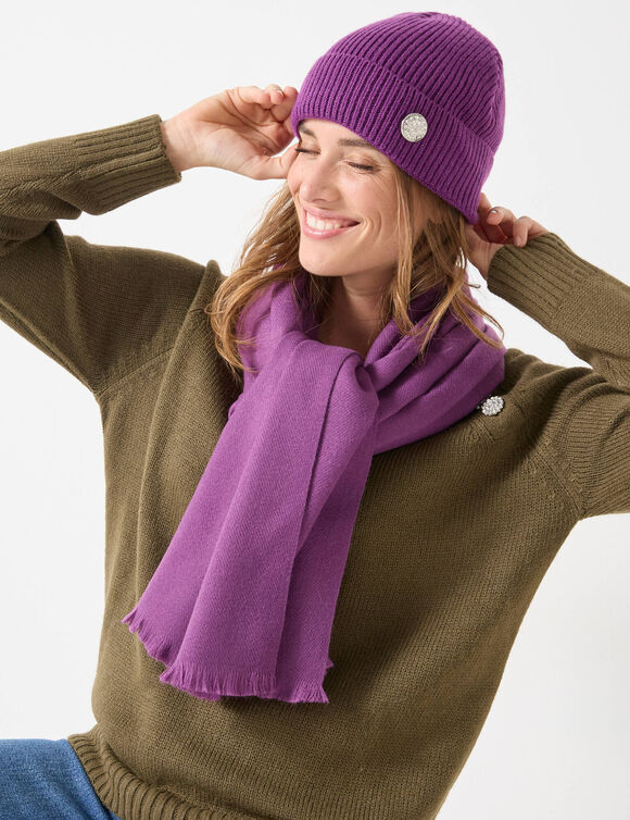 Bonnet bouton bijou (violine) Bonnet bouton bijou (violine)